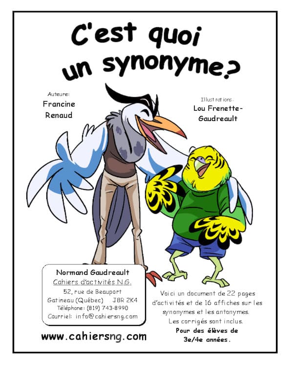 C est quoi un synonyme PDF Fiches reproductibles pour C est quoi un synonyme PDF Fiches reproductibles pour