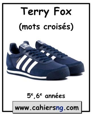Mots croisés sur Terry Fox - (4e et 5e)